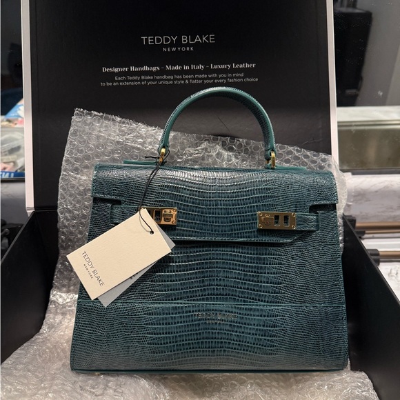 Teddy Blake Kim Lizard 11" in Dark Green Bag - Picture 7 of 12